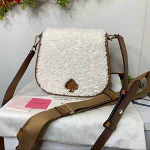 Kate Spade Fluffy Large Suzy Saddle Bag